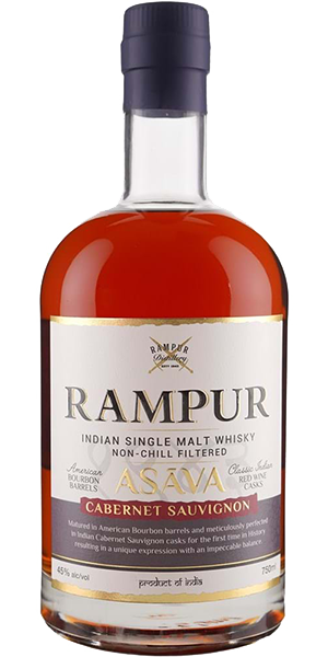 Rampur Asava Indian Single Malt Whisky. Image courtesy Rampur/Radico Khaitan.