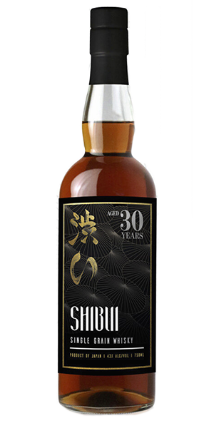 Shibui 30 Single Grain Japanese Whisky. Image courtesy Shibui Whisky.