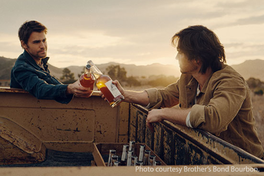 Paul Wesley and Ian Somerhalder of Brother's Bond Bourbon. Image courtesy Brother's Bond.