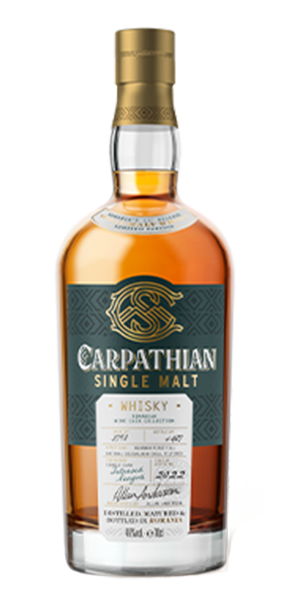 Carpathian Feteasca Negra Romanian single malt. Image courtesy Alexandrian Group.