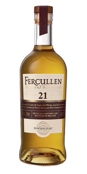 Fercullen 21 Years Old 2022 Vintage. Image courtesy Powerscourt Distillery.