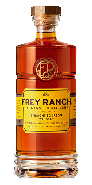 Frey Ranch Straight Bourbon. Image courtesy Frey Ranch Farmers + Distillers.