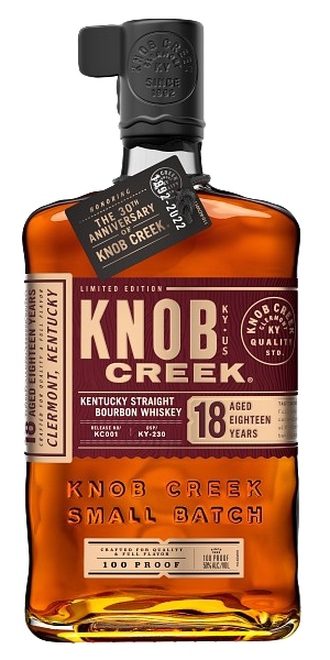 Knob Creek 18 Years Old Bourbon. Image courtesy Beam Suntory.