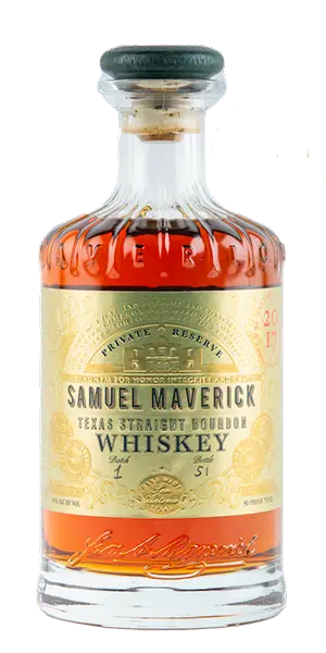 Samuel Maverick Private Reserve Bourbon. Image courtesy Maverick Spirits.