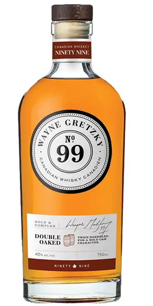 Wayne Gretzky Double Oaked Canadian Whisky. Image courtesy Wayne Gretzky Estates.