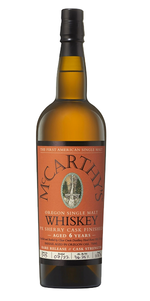 McCarthy's PX Cask Finish. Image courtesy Hood River Distillers.