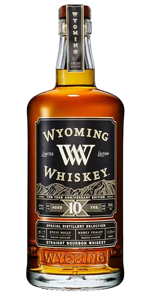 Wyoming Whiskey 10th Anniversary Bourbon. Image courtesy Wyoming Whiskey.